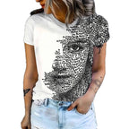 T-shirt à manches courtes imprimé - Chic&Shines