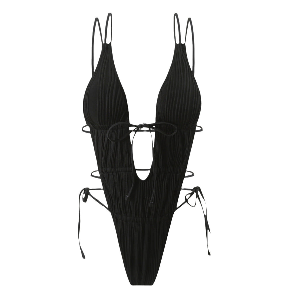 Eulalie — Maillot une pièce abricot