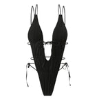 Eulalie — Maillot une pièce abricot