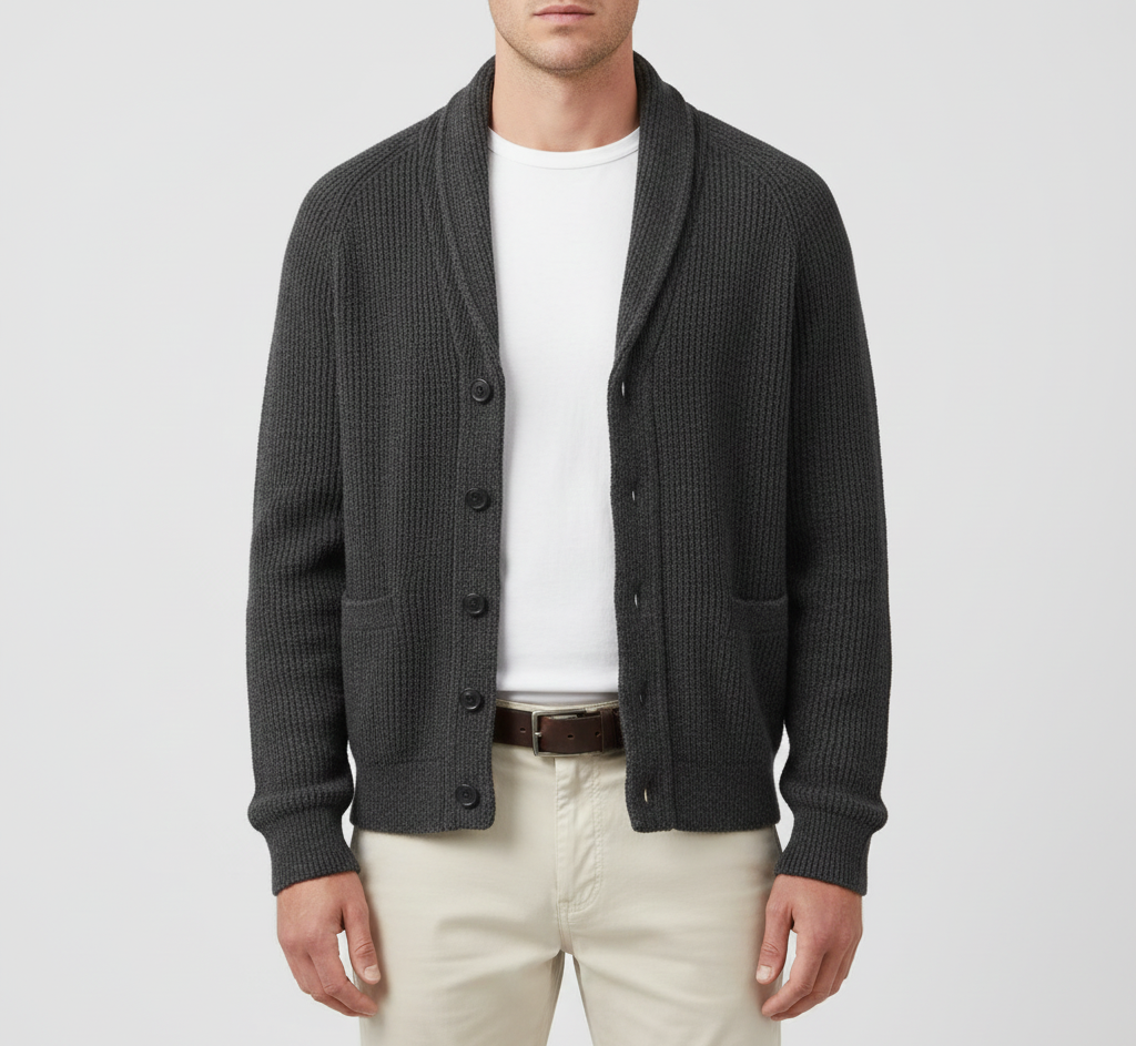 Cardigan en laine pour homme