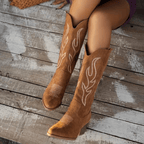 Bottes Cowboy Femme - Style Western Rétro et Élégant pour l'Automne