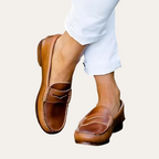 Loafer en cuir orthopédique pour femmes Chaussures confortables