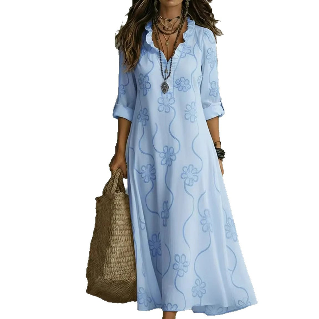 Robe Ample Imprimée - Coupe Décontractée Chic