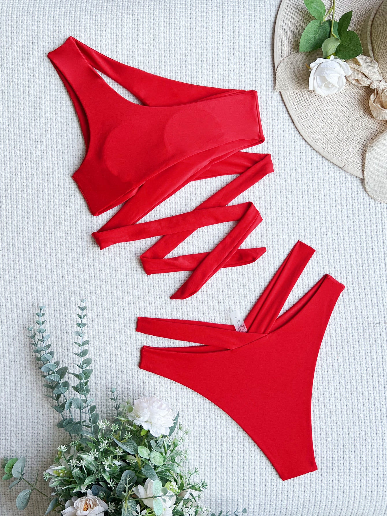 Cécile — Bikini deux-pièces rouge