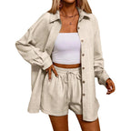 Ensemble Cardigan et Short — Casual Chic Épuré