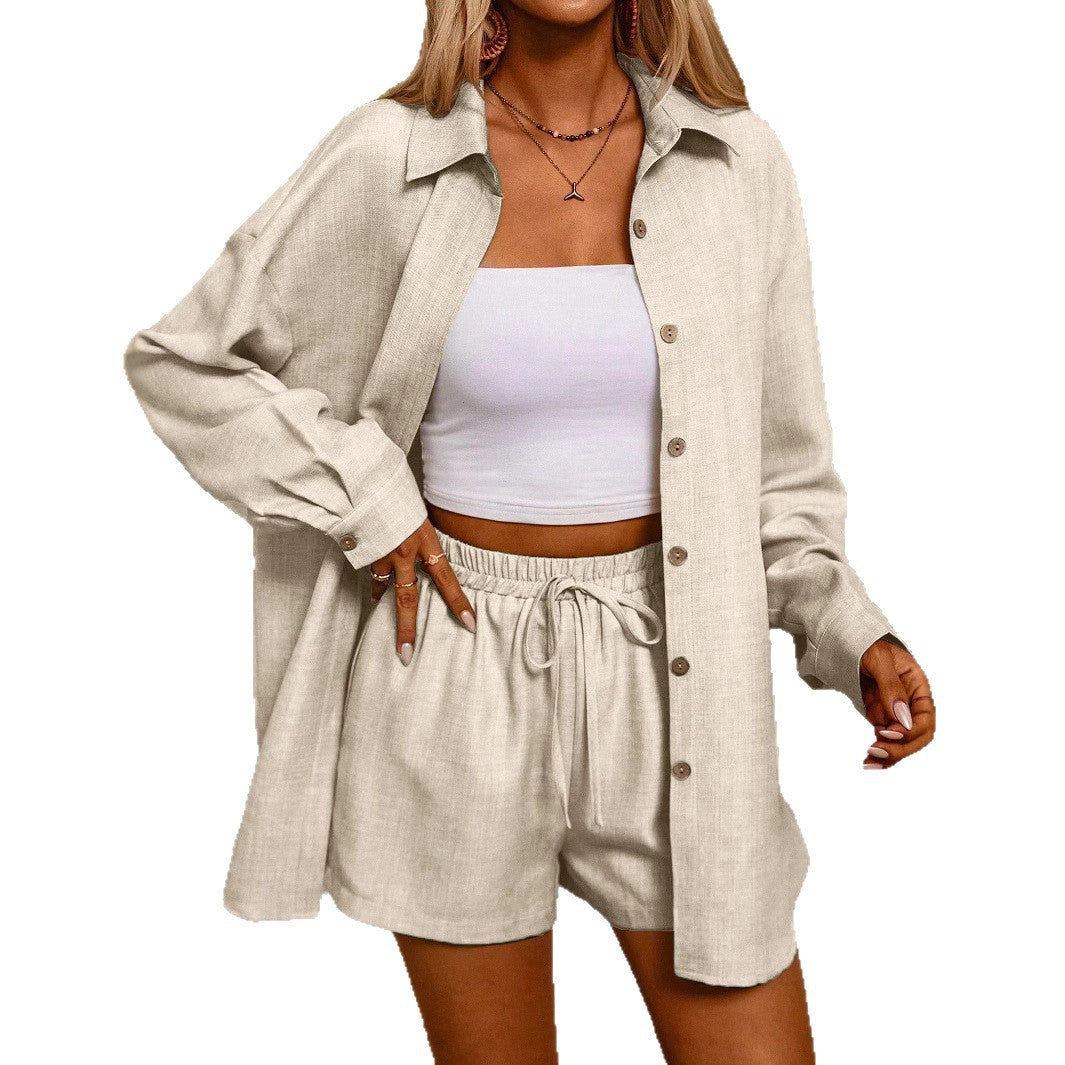 Ensemble Cardigan et Short — Casual Chic Épuré