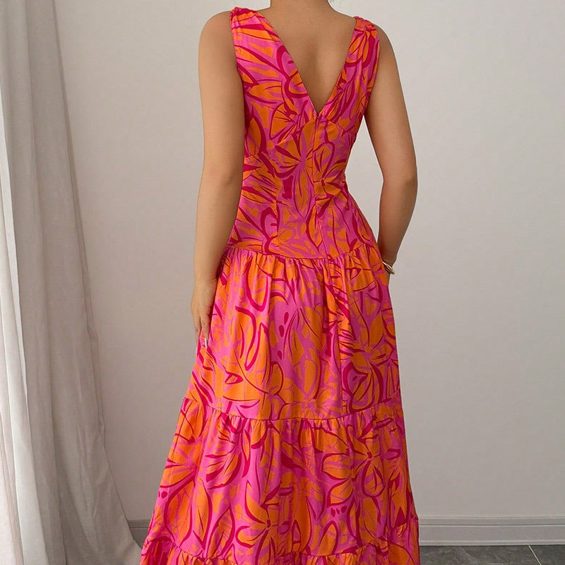 Robe Midi Imprimé Fleuri — Élégance Intemporelle