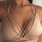 Bijoux de corps strass en croix