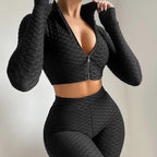 Ensemble de sport haut manches longues et short - Chic&Shines