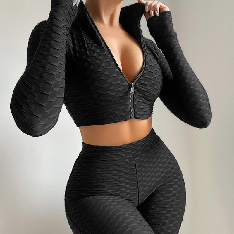 Ensemble de sport haut manches longues et short - Chic&Shines