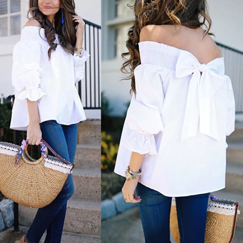 Haut bustier à manches volantes coupe asymétrique - Chic&Shines
