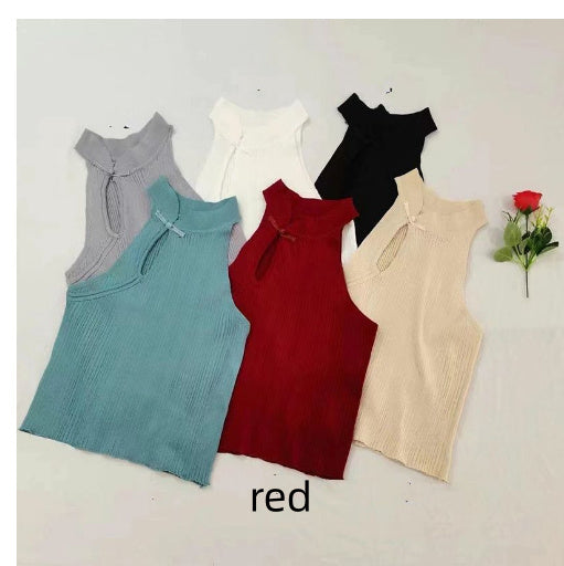 Haut court col rond sans manches - Chic&Shines