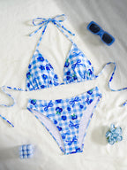 Clara — Bikini deux-pièces bleu