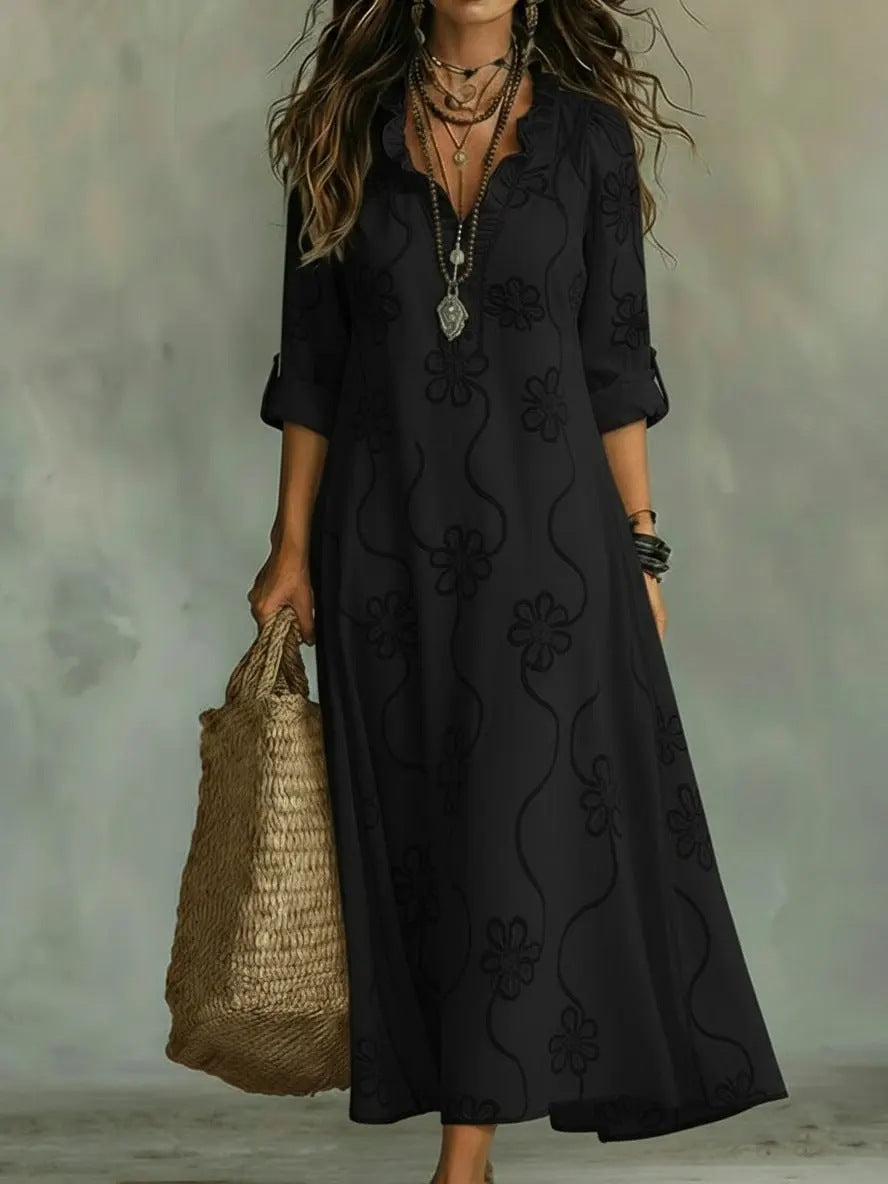Robe Ample Imprimée - Coupe Décontractée Chic