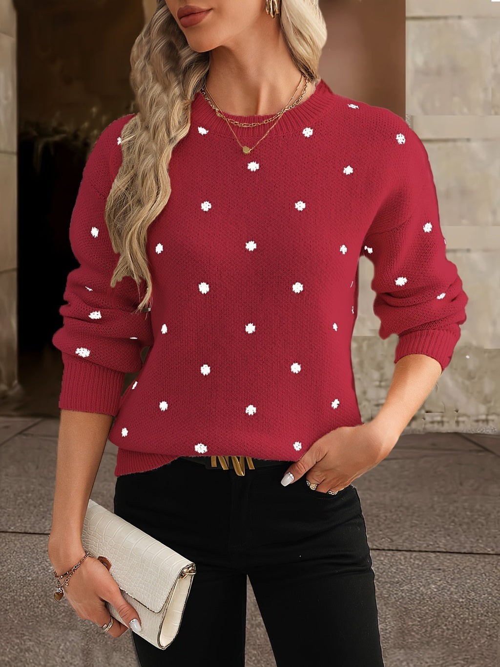 Pull à pois Zara : décontracté et élégant pour femme en automne et en hiver