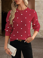 Pull à pois Zara : décontracté et élégant pour femme en automne et en hiver