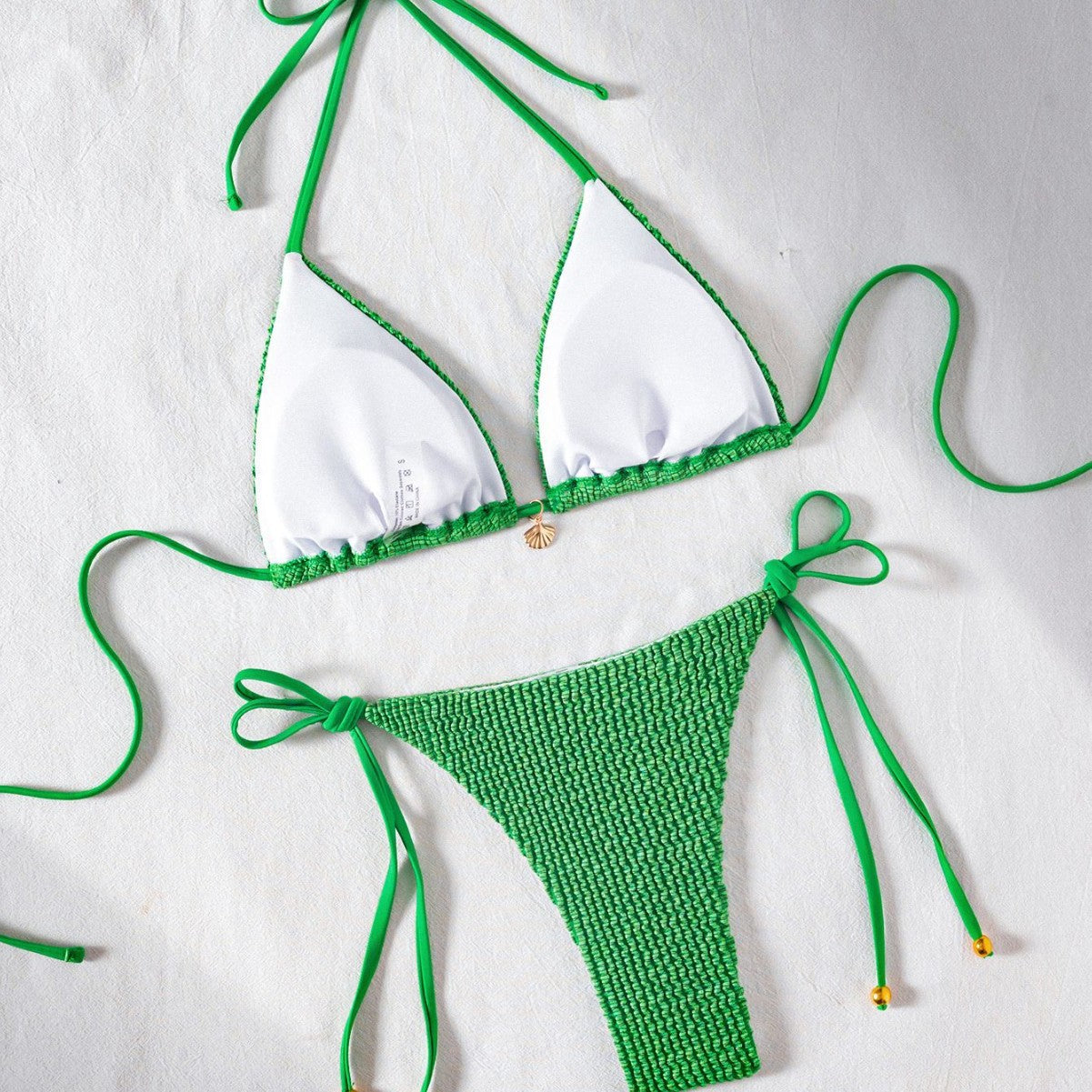 Elsa — Bikini deux-pièces triangle vert