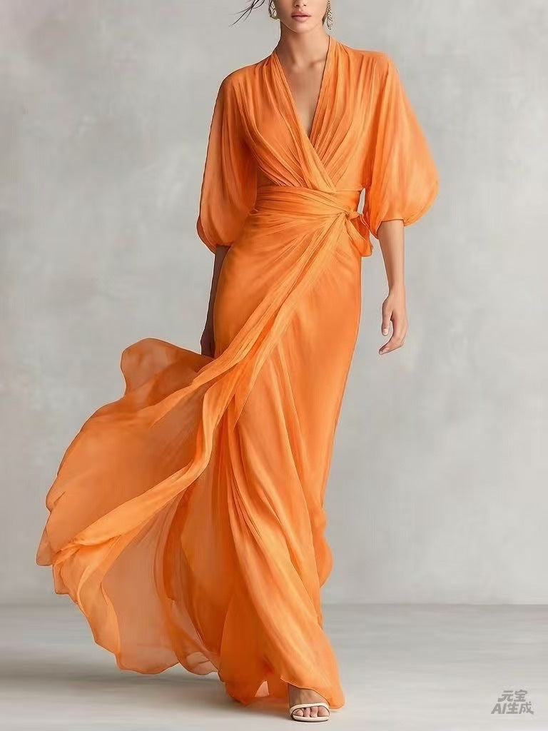 Robe longue épurée — Élégance intemporelle