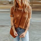 Pull gaufré femme couleur unie