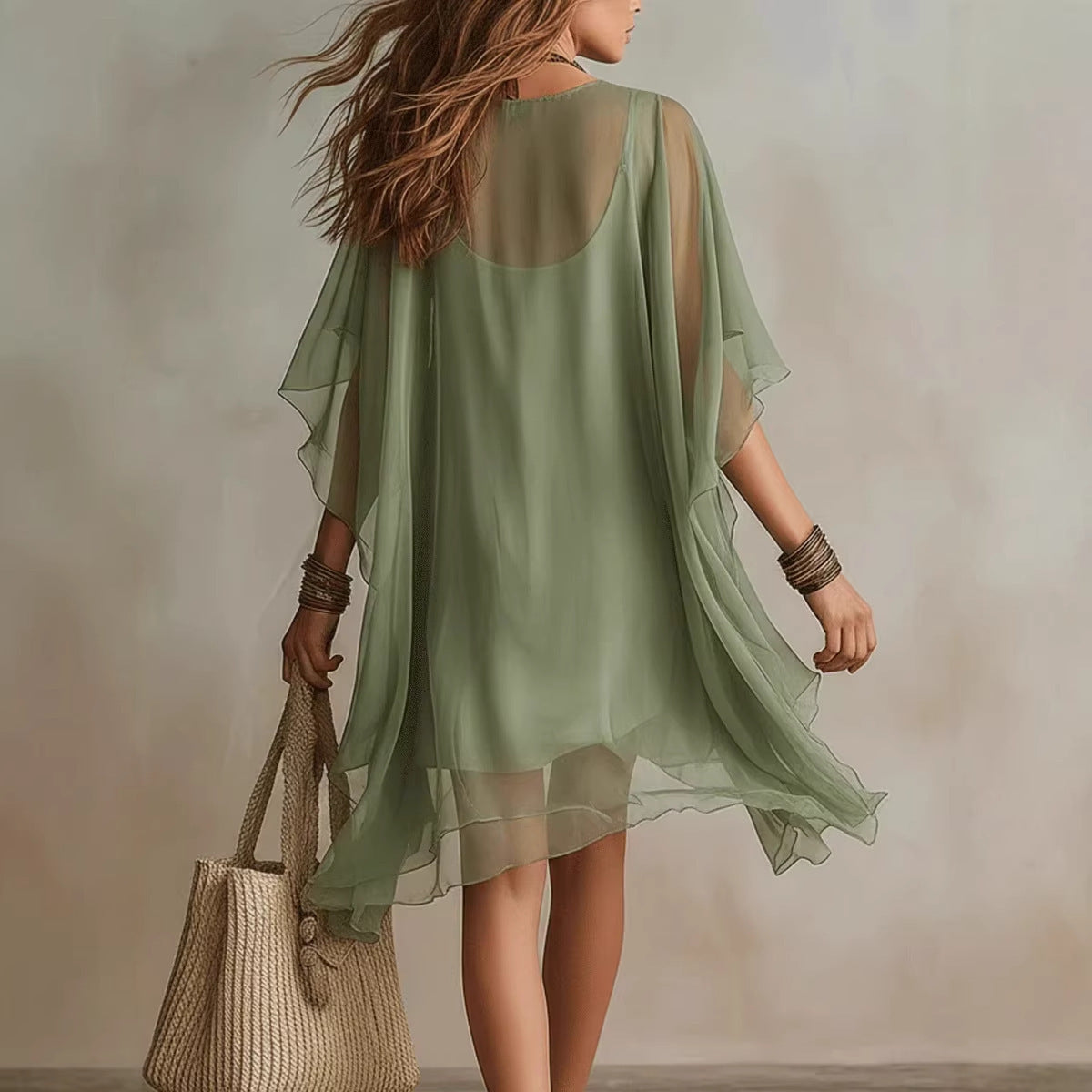 Flowy bohemian set — Blouse and twirling skirt