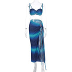 Dalida — Blue Beach Wrap Set