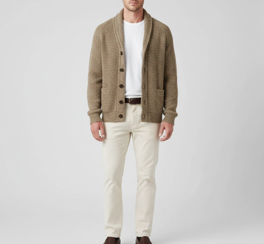 Cardigan en laine pour homme