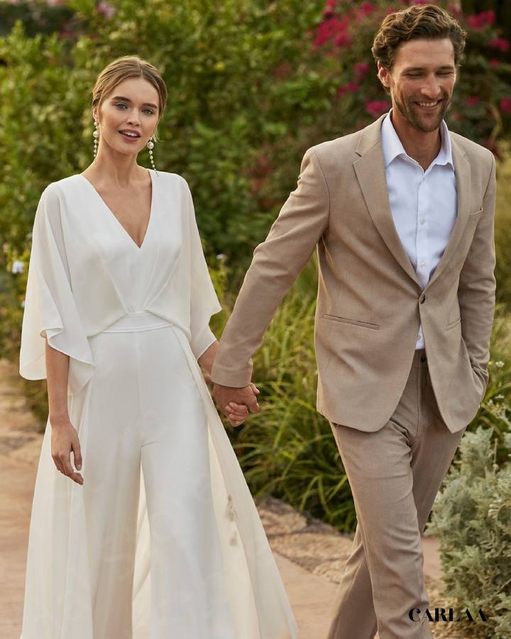 Combinaison fluide mariage