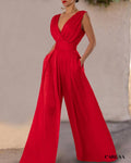 Fluid red jumpsuit