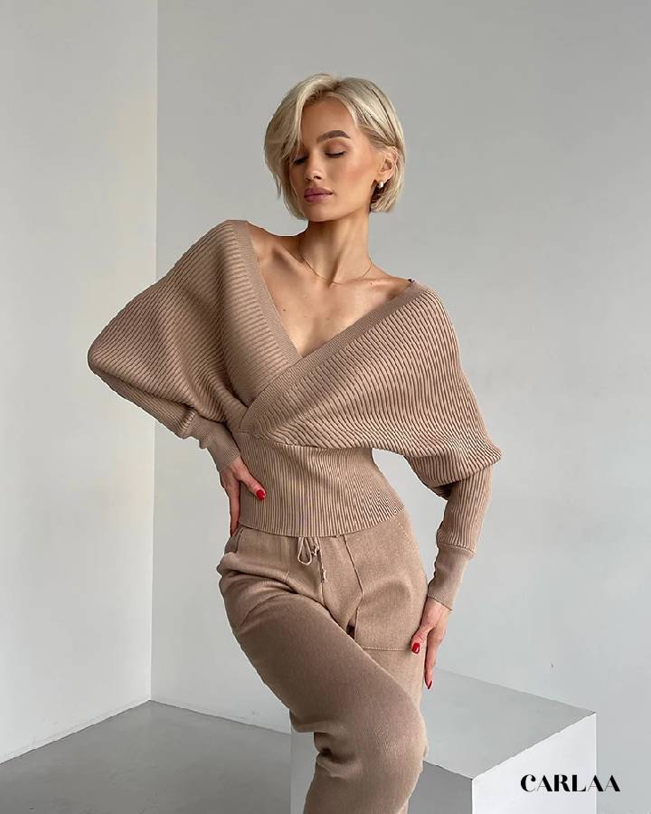 Ensemble En Coton Femme beige