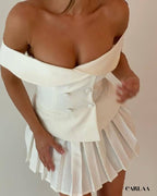 Pleated skirt set
