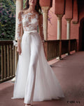 Combinaison fleurie mariage