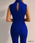 Women's V-neck jumpsuit