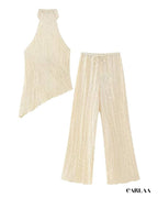 Ensemble femme plissé