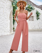 Combi pantalon epaule dénudée
