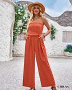 Combi pantalon epaule dénudée