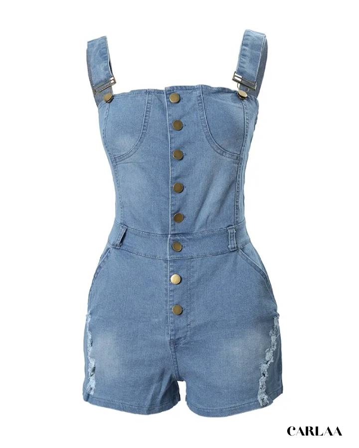 Combishort en denim