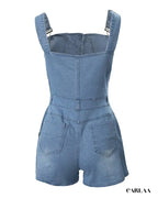 Combishort en denim