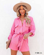 Fuchsia pink romper