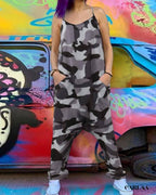 Combinaison militaire gris femme
