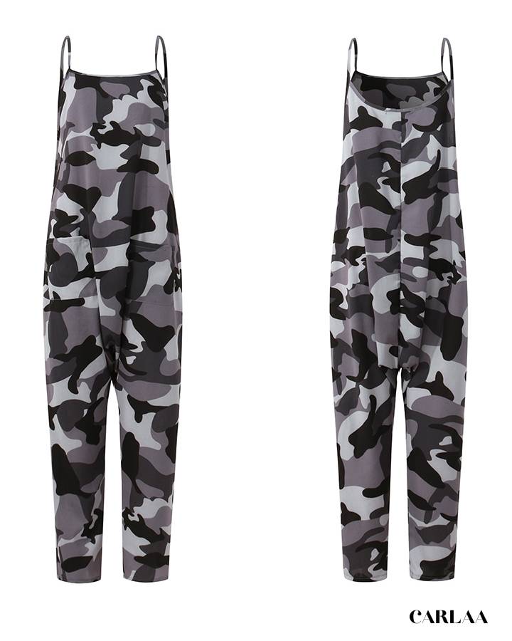 Combinaison militaire gris femme