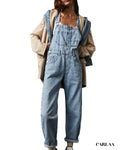 Salopette en denim bleue