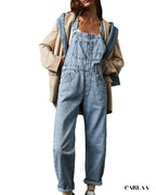 Salopette en denim bleue