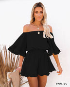 Combinaison Barboteuse Femme noire