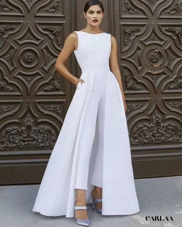 Satin wedding jumpsuit