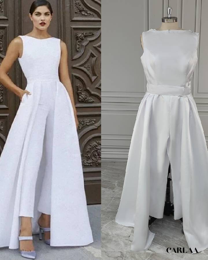 Satin wedding jumpsuit