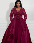 Plus size wedding jumpsuit
