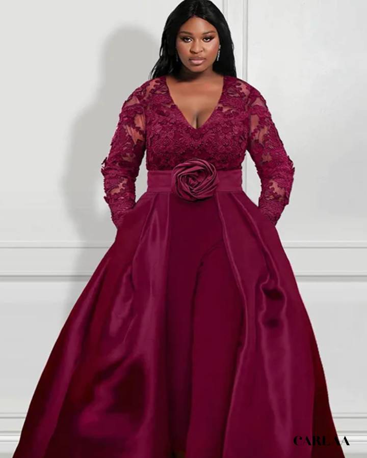 Plus size wedding jumpsuit