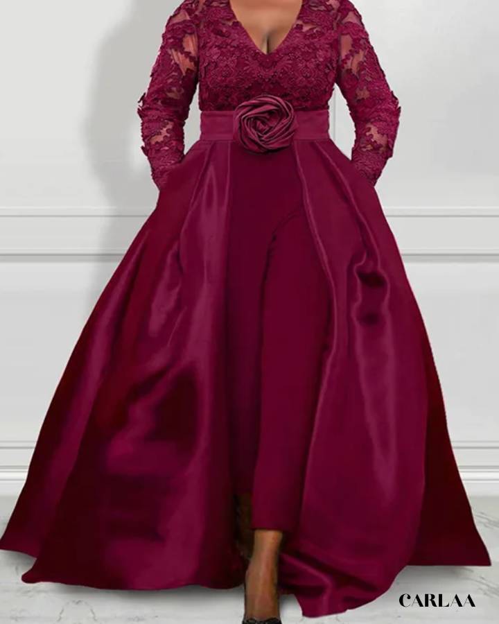 Plus size wedding jumpsuit