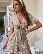 Combishort femme à Pois Bohème