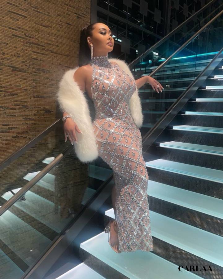 Robe de soirée strass